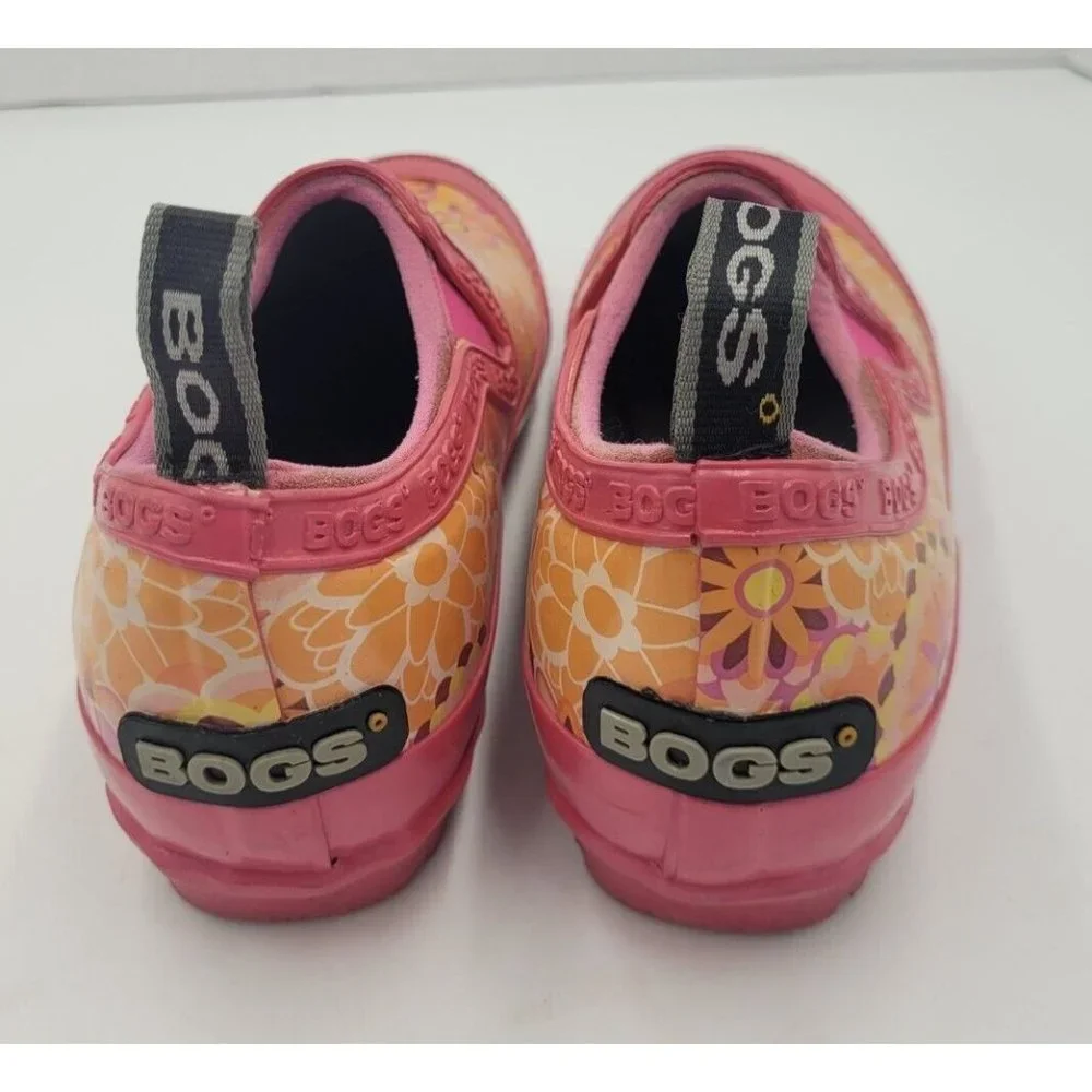 Girl's BOGS RUE Rain Moccasin Slip On Shoes SIZE 2 US 33 EU WATERPROOF